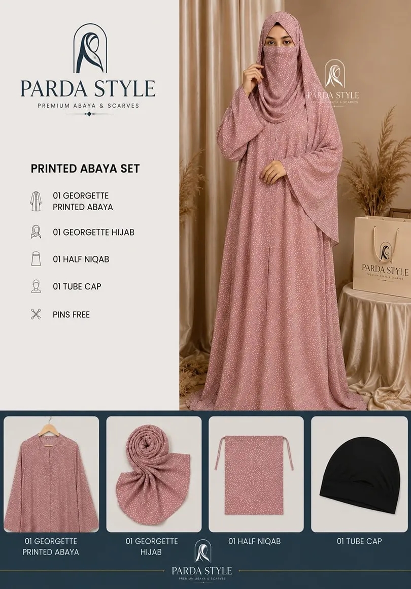 Printed Abaya Set – Premium Collection - Image 5