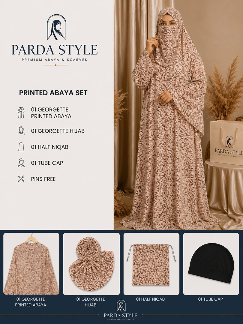 Printed Abaya Set – Premium Collection - Image 2